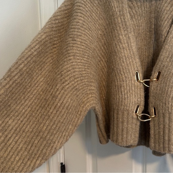 NWT Cult Gaia Casella Cardigan in Champagne Size L - Picture 8 of 15